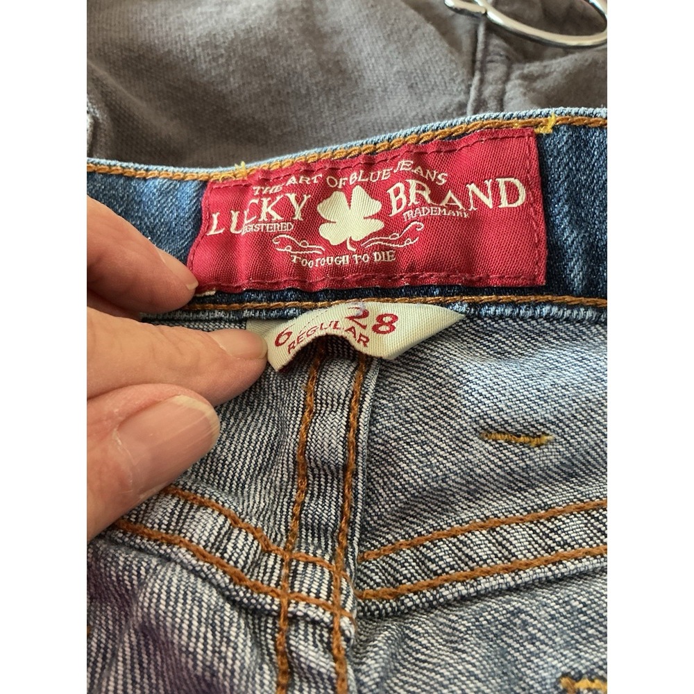 Lucky Brand Jeans Womens 6/28 Regular Blue Denim Sofia Boot Cut Medium Wash - Picture 2 of 6
